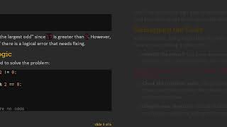 How to Find the Largest Odd Number Among Three Variables in Python
