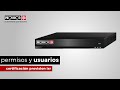 Usuarios y permisos en grabador Provision ISR