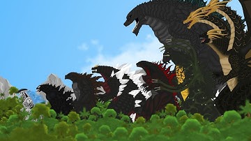 LEGENDARY GODZILLA FUSION : ATOMIC BREATH Comparison | XENOZILLA ,KONGZILLA,SPACE GODZILLA, BIOZILLA