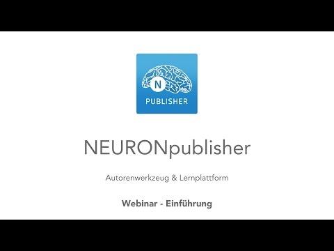 NEURONpublisher Webinar - Einführung