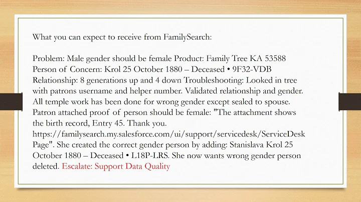 Correcting Mistakes Entered for Gender or Relation...