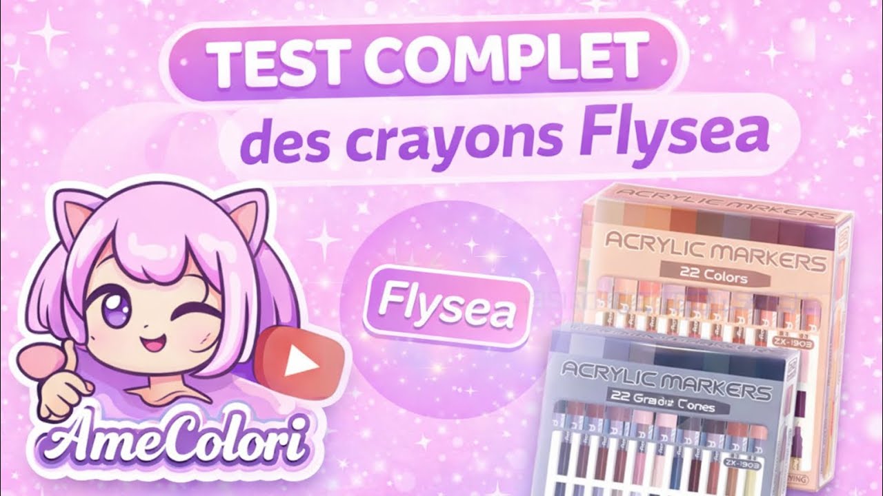 Test complet des crayons acrylique Flysea