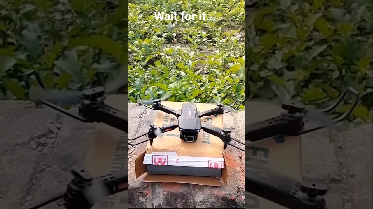 Drone flying vs monster truck 