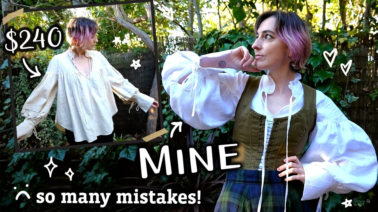 I Cloned this Cottagecore Pirate Blouse! Designer DIY