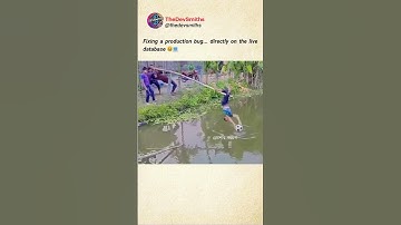 fixing production bug on live database #programmingmemes #codingmemes #devlife #funny #techstruggles