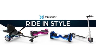 Hover-1 Chrome Hoverboard and Go-Kart combo