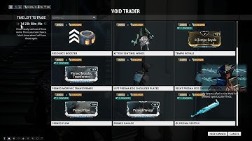 Warframe Void Trader 5/20/2016