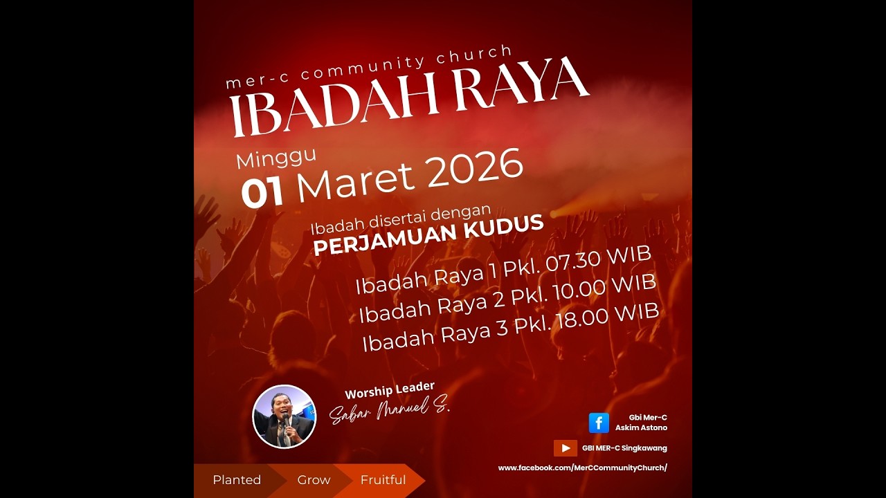 Ibadah Raya 3 || Minggu, 01 Maret 2026 || Untuk kalangan sediri