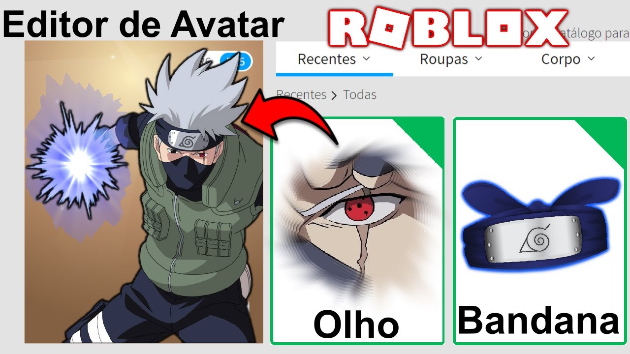 Perfil Do Kakashi Naruto Roblox Roblox Avatar Youtube - como fazer um avatar com pouco robux xmarcelo