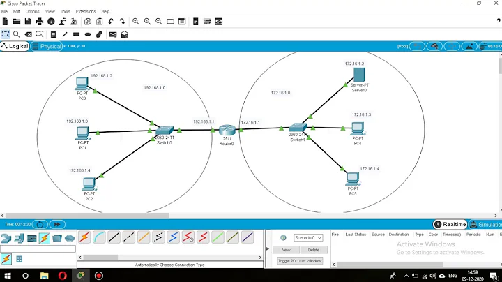CISCO Packet Tracer - FTP Server Communication