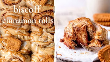 Gooey Biscoff Cookie Butter Cinnamon Rolls | vegan friendly, dairy free, eggless