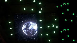 BEST DIY GLOW IN THE DARK STARS WITH UV MOON!  AMAZING!