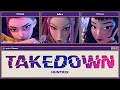 Huntrix Kpop Demon Hunters TAKEDOWN Color Coded Lyrics 