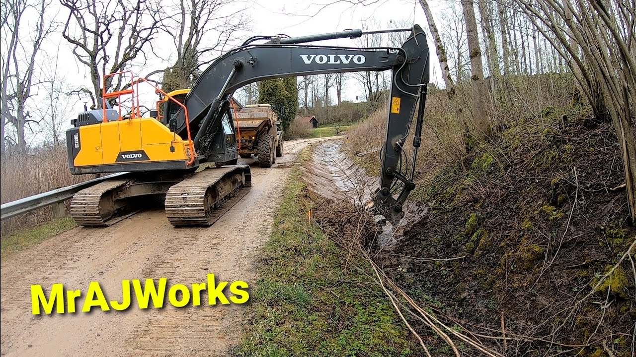 Очистка старого кюветa