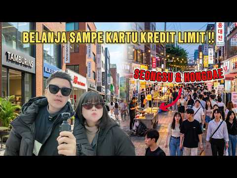 Seoul Vlog 2026 : SEONGSU & HONGDAE 🇰🇷🔥 , Shopping ampe kartu kredit limit 😱😱