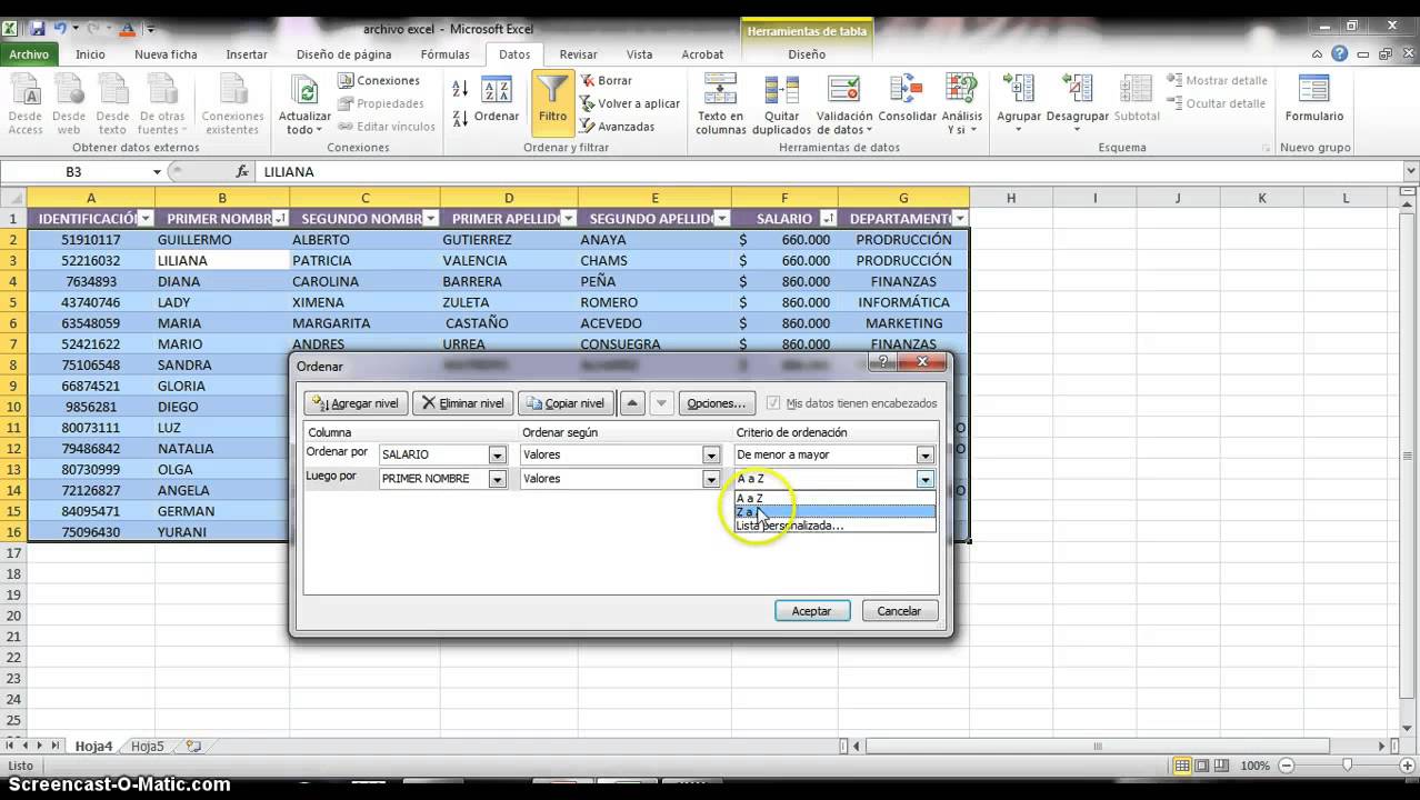 TRABAJAR BASE DE DATOS EN EXCEL - YouTube