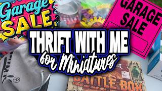 Thrift with Me at Garage and Yard Sales for 1:6 Scale Miniatures for My Dollhouses and Dioramas