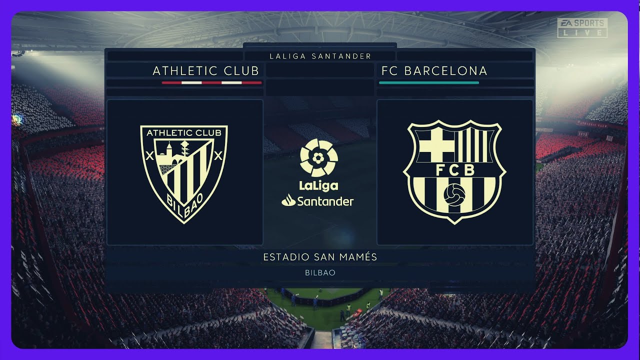 FIFA 21 / Athletic Bilbao vs Barcelona @San Mames Stadium / La Liga Gameplay / HD
