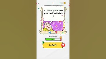 Braindom 1 Level 168 Find your stolen beautiful red car, Solution Walkthrough