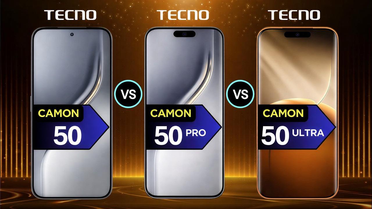 Tecno Camon 50 Vs Camon 50 Pro 5G Vs Camon 50 Ultra 5G 🔥 Full Specs Comparison