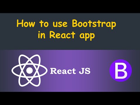 How to use bootstrap in react app