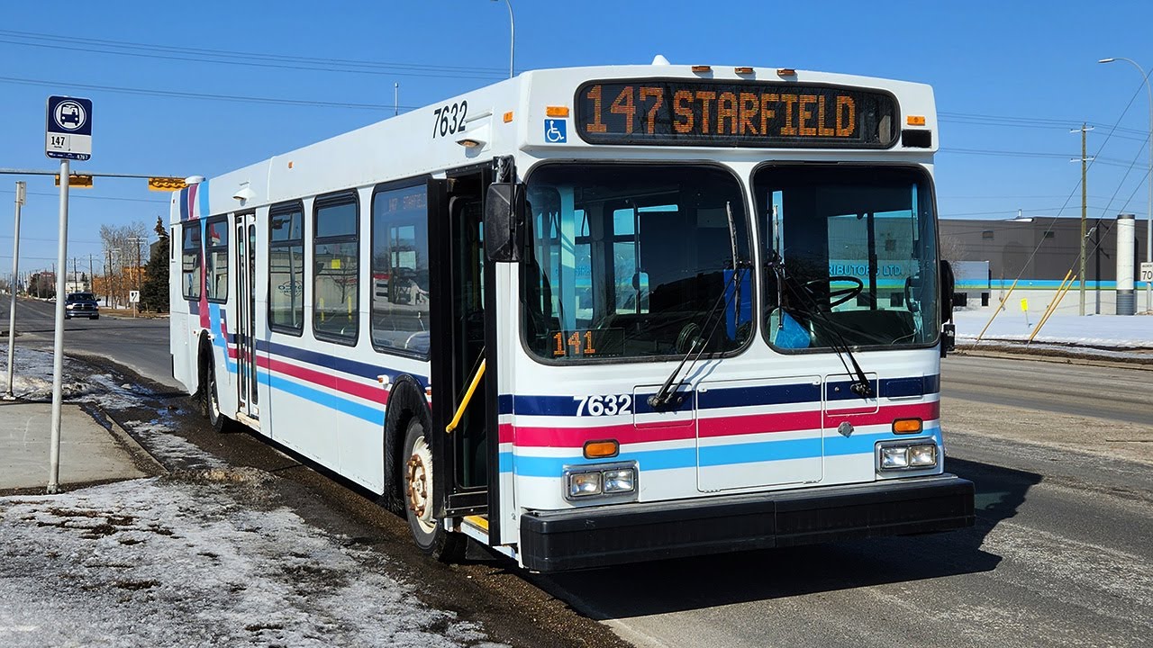 Detroit Diesel Series 50 cold start -6 Celsius Ex-Calgary Transit 1996 New Flyer model D40LF 7632