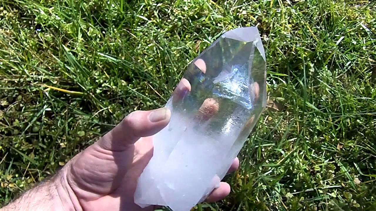 HUGE HIGH END Optical Clear McEarl Mine Quartz Crystal DOW Point