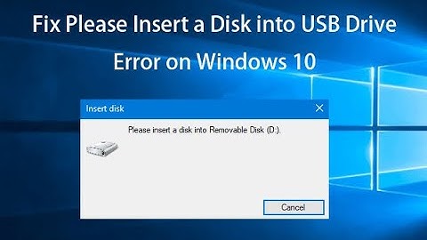 How to Fix Please insert a Disk into Drive Windows 10 | Solved | Youtube