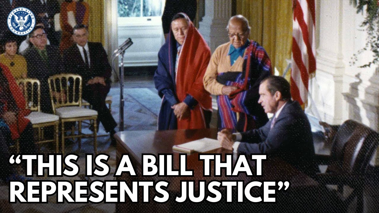 President Nixon RETURNS Land To Native American Tribe (48,000 ACRES)