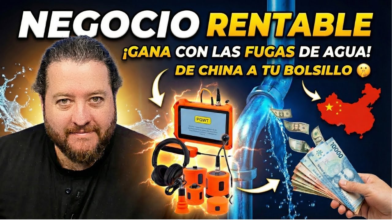 El Negocio RENTABLE de las Fugas de Agua en Chile 📉 Importa este Dispositivo y Gana Millones el 2026