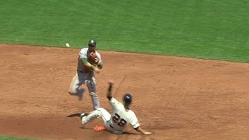 OAK@SF: Otero induces a double play to escape jam