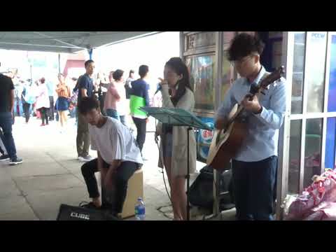 光年之外 + 那些你很冒險的夢 + 稻香 (Cover by Minibusk) @尖沙咀碼頭Busking (2019.02.08)