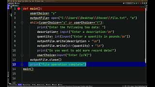 Python - write Method append mode - File Ops