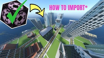 How to Import Any Structure - MINECRAFT BEDROCK
