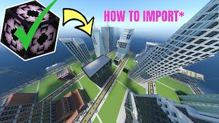 How to Import Any Structure - MINECRAFT BEDROCK