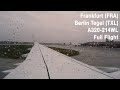 Lufthansa Flight LH186 | Full Flight | Frankfurt - Berlin Tegel  | A320WL