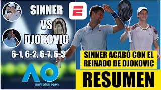 Novak Djokovic vs Jannik Sinner | RESUMEN HIGHLIGHTS Semifinales | Australian Open 2024