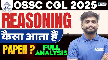 OSSC CGL 2025 Reasoning Paper Analysis | Expected Questions & Exam Strategy | Lakshya Sir