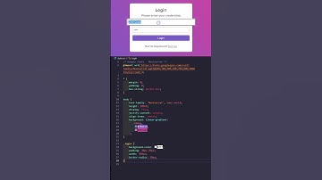 #SHORTS Login Form with Transform