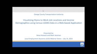 Visualizing Home to Work Job Locations and Income Demographics using Census LODES Data in a Webbase screenshot 1