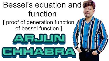 BESSEL’s equation and function ( derivation of generation function of Bessel’ s function)#viral