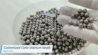 #titanium beads #titanium ball #titanium alloy bead#titanium beads jewelry making