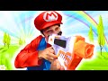 Mario vs luigi in real life super mario bros obstacle course