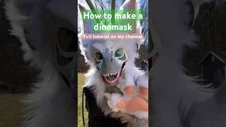 How to make a Dinomask Fursuit head! (tutorial is not out yet ) #fursuit  #dinomask #howtomake