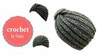 Crochet fancy turban by Oana