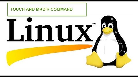 Linux Command Line touch and mkdir