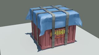 Pubg Airdrop Modeling Maya / game asset modeling series screenshot 5