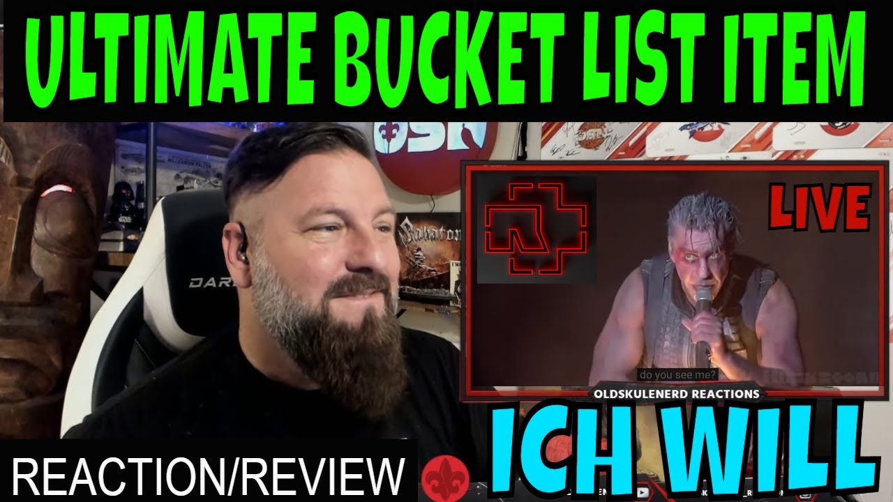RAMMSTEIN - ICH WILL LIVE HURRICANE FEST 2016 | OLDSKULENERD REACTION