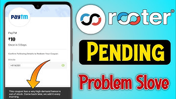 rooter app redeem problem | rooter app redeem problem Paytm | rooter app