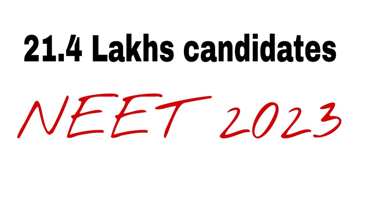 21 4 Lakh Form Filled For Neet Ug 2023 YouTube